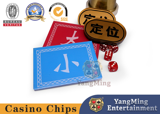 comprar Rojo y Azul Frente y Reverso Impresión Tamaño Posicionamiento Botón Casino Juego de mesa de póquer Personalización Fabricación en línea