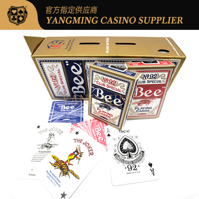 comprar Casinos profesionales 310g cartas de póquer de abeja Americanas importadas de núcleo negro cartas de bacará para el juego de casino Fabricación en línea