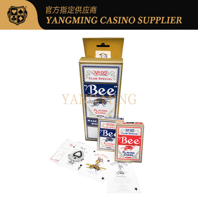 comprar Deluxe American Black Core Cards 310g Casino Bee Poker Cards para el juego de póquer Baccarat Fabricación en línea