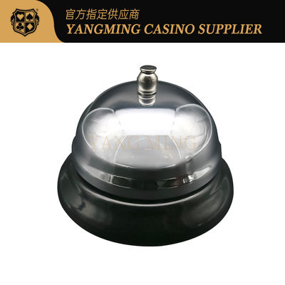 comprar Anillo claro ruidoso de la llamada del escritorio de la tabla del póker del casino de la construcción metálica de Chrome Finsh Fabricación en línea