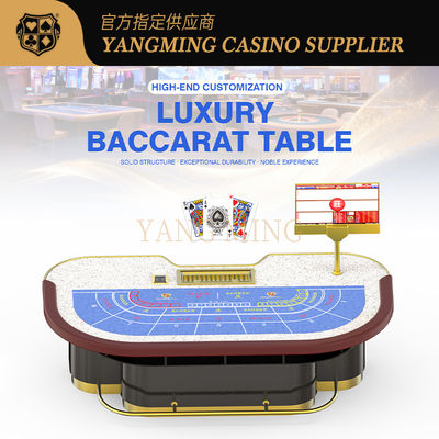 comprar 10 Persons High Quality Poker Table Solid Wood Baccarat Gambling Table For Sale Fabricación en línea