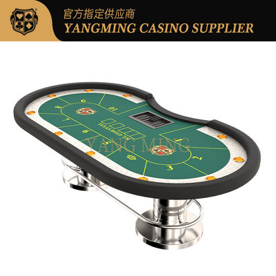 comprar Mesa de póquer de lujo personalizada de Texas Hold'em Mesa de juegos de casino profesional en venta Fabricación en línea