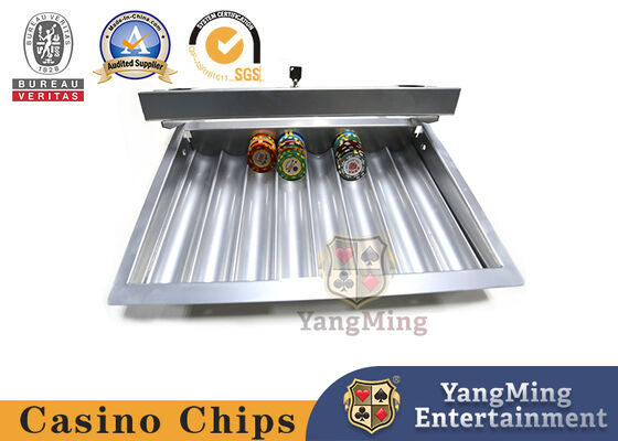 comprar El casino dedicó el póker Chip Case Single Lock Gold de 1 capa colorea a Chips Set Float Classic Style con la cubierta transparente Fabricación en línea