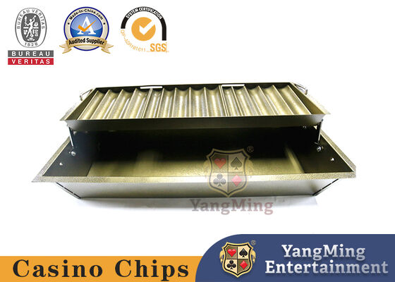 comprar El peso ligero 7 rema el casino Chip Box Titanium Yellow Bright de la cerradura del metal Fabricación en línea