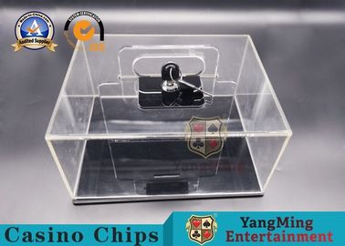 comprar Texas Hold ellos 400 - yarda Chip Lockable Cash Box Thickened móvil Chip Box Spot Club Dedicated transparente lleno Fabricación en línea