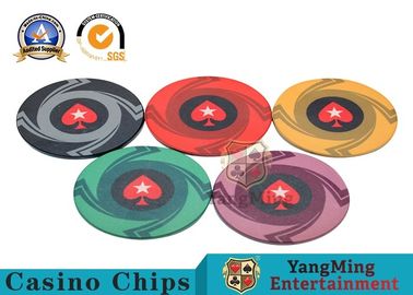 comprar Póker en blanco de cerámica plástico redondo Chips Sets, microprocesador colorido del casino de Polyspectra Fabricación en línea