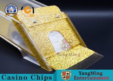 comprar 8 naipes de las cubiertas/zapatos manuales de la tarjeta del casino con la tapa de acrílico clara 5-7m m Thinkness Fabricación en línea