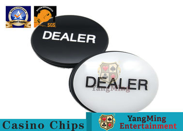 comprar Texas Hold echado a un lado doble ellos póker de cobre amarillo Chip Card Games del metal de Casino Dealer Button del guardia de la tarjeta Fabricación en línea