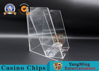 comprar El tenedor de acrílico del descarte del naipe de las cubiertas del cuadrado 8/el descarte atormenta los accesorios del bacará Fabricación en línea
