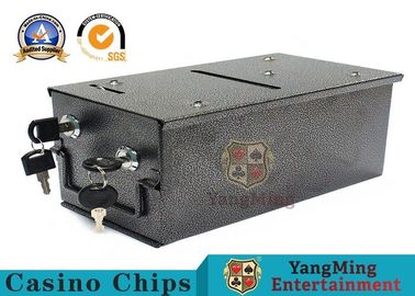 comprar Tamaño 225*123*120m m de la caja del tenedor del descarte del metal de la cubierta de la sobremesa 8 del póker del bacará del casino Fabricación en línea