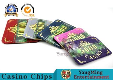 comprar Moda que broncea el póker púrpura de acrílico Chip Set Anti - falsificación del casino adaptable Fabricación en línea