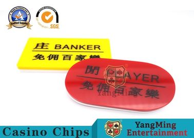 comprar Los marcadores suaves de juego del bacará de la tabla del casino del póker llevan - color brillante resistente Fabricación en línea