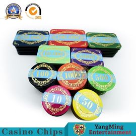 comprar El casino ligero durable del RFID salta/el póker Chips Standard Color del rectángulo Fabricación en línea