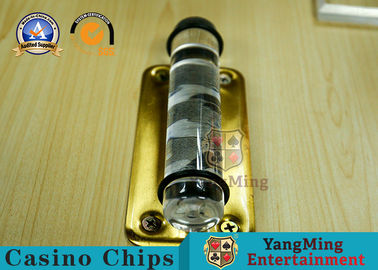 comprar Émbolo de acrílico de juego de la paleta del dinero del empujador de la extremidad de los accesorios del juego del casino de la tabla del póker Fabricación en línea