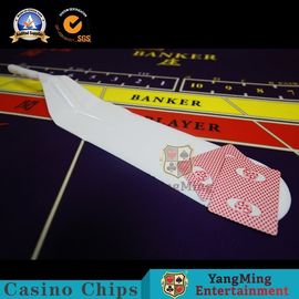 comprar Tabla de juego de la paleta blanca de lujo de las tarjetas de Dragon Tiger Accessories Shovel With Handle del bacará de la paleta Fabricación en línea