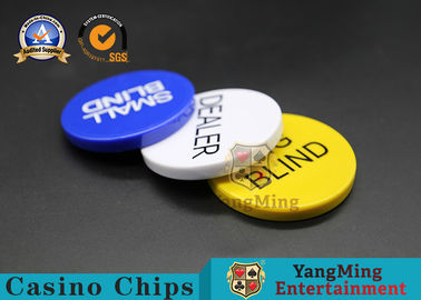 comprar Texas Hold ellos botón plástico del distribuidor autorizado del póker de los accesorios del juego del casino Fabricación en línea