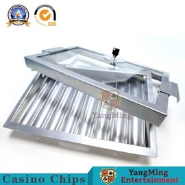 comprar 8 / Flotador plateado de la tabla de la veintiuna de 12 de las filas del metal del casino de Chip Tray Baccarat Texes Customize Luxury ruedas de ruleta Fabricación en línea