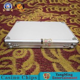 comprar la ronda 600pcs forma el póker Chip Case del RFID que 11.5g Clay Ceramic Portable Gambling Chips fijó la manija y la cerradura del portador Fabricación en línea