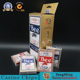 comprar Tarjeta negra importada del póker de la abeja de la base de la caja de color de Estados Unidos 310g en rojo y azul Fabricación en línea
