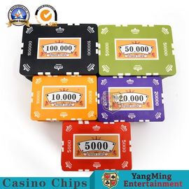 comprar 760 PCS Clay Plastic Poker Chips Gift impreso de encargo fijaron en el caso de aluminio de plata Fabricación en línea