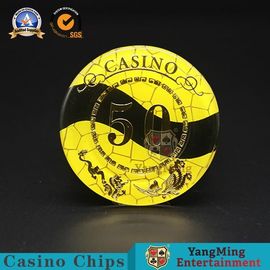 comprar Broncear tacto liso del metal RFID del póker de la etiqueta engomada ULTRAVIOLETA de nylon de cerámica de acrílico de Chips With Fabricación en línea
