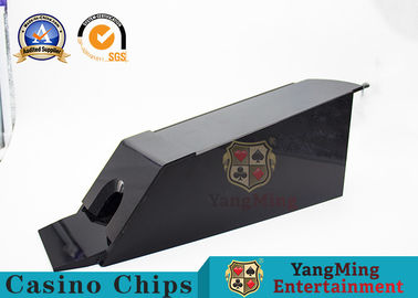 comprar Tarjeta profesional de juego del tenedor del póker del casino de acrílico de la cubierta del negro 1 - 8 de Hotsale que trata el zapato Fabricación en línea