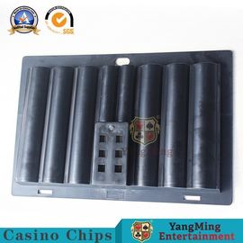 comprar Texas Hold ellos casino Chip Tray Black Color de las filas del club 6 del póker los 37.5*25.3cm Fabricación en línea