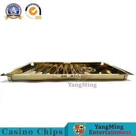 comprar El peso ligero 7 rema el casino Chip Box Titanium Yellow Bright de la cerradura del metal Fabricación en línea