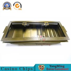 comprar Caja doble de una sola capa de encargo del flotador de Chips Tray Dragon Tiger Gambling Table Chips del metal de la cerradura Fabricación en línea