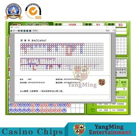 comprar Exhibición de juego del LCD 24 HD de la pantalla del sistema de la tabla de Chips Macau Casino Dedicated Baccarat del casino inglés del RFID con el anfitrión Fabricación en línea