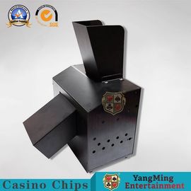 comprar Cortador manual automático de los naipes de la mejora de los accesorios del juego del casino del metal de la trituradora del metal elegante silencioso del negro Fabricación en línea