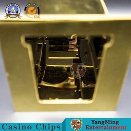 comprar Accesorios de juego de acero inoxidables amarillos de la tabla del tenedor del descarte del póker del titanio Fabricación en línea