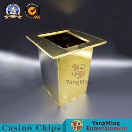 comprar el tenedor/el metal de los naipes de 88*63m m desecha forma del triángulo de la caja del portador Fabricación en línea