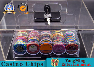 comprar Texas Hold ellos vitrina de Chips Box Dedicated Poker Chip del casino Fabricación en línea