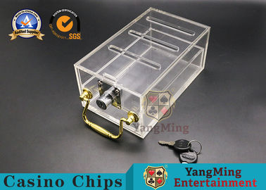 comprar Caja de naipes de juego de la cubierta de los accesorios 6 del juego del casino del arreglo para requisitos particulares Fabricación en línea