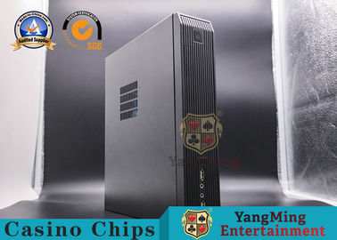 comprar Chasis negro de los sistemas de juego del bacará del metal Mini Desktop Computer Host With más sistema de la fuente de alimentación Fabricación en línea