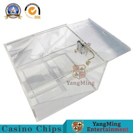 comprar La alta penetración del casino de los accesorios de encargo del juego que espesa el efectivo de AXIS de 2 filas salta la caja del distribuidor autorizado con la cerradura Fabricación en línea
