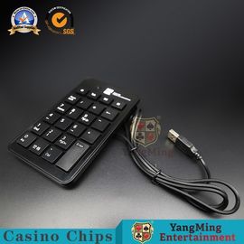 comprar Sistema atado con alambre plástico delgado de la tabla del teclado del negro del teclado del número de los sistemas de juego del bacará USB Fabricación en línea