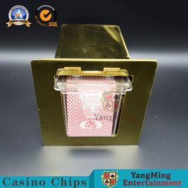 comprar Caja de tarjeta ocultada GamblingTable Titanium del tenedor de los naipes del acero inoxidable Fabricación en línea