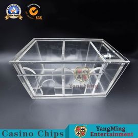 comprar Tenedor estándar del descarte del póker con el tenedor de encargo de acrílico transparente lleno dominante del distribuidor autorizado Fabricación en línea