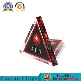 comprar botón del distribuidor autorizado de la apuesta de los triunfos del cristal del triángulo del club del VIP del póker de Tejas de los accesorios del juego del casino 26g Fabricación en línea