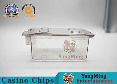 comprar Caja de encargo de juego del portador del naipe del club del Vip/tenedor plástico de acrílico del descarte Fabricación en línea