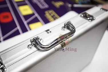 comprar Portador de microprocesadores portátil modificado para requisitos particulares de Gamblign de la seguridad de la aleación de aluminio de la caja del chipset de la arcilla del póker del casino 600pcs Fabricación en línea