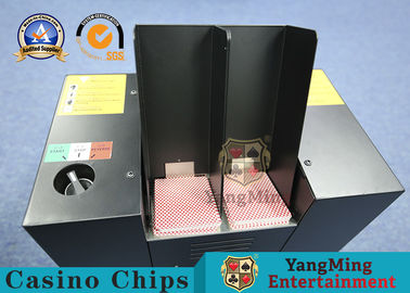 comprar Máquina desechada tarjetas negras automáticas de la licencia del póker de la trituradora de los naipes del casino del metal del color Fabricación en línea