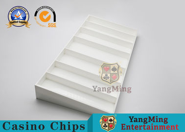 comprar Mesa de juegos plástica Chip Box de Chip Board Baccarat Poker Table del póker del ABS blanco Fabricación en línea