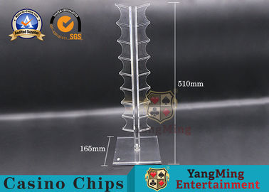 comprar caja transparente de acrílico de las fichas de póker 16pcs Fabricación en línea