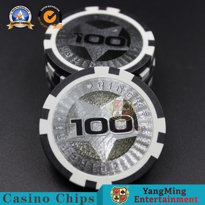 comprar Texas Hold ellos etiqueta engomada de juego del laser de la tabla del póker salta 11.5g Clay Core Poker Star Fabricación en línea