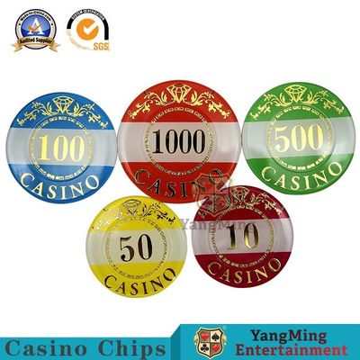 comprar 760Pcs Chip Set Texas Black Jack de acrílico que broncea el arreglo para requisitos particulares de la ayuda del punto de Chip Currency Anti-Counterfeit Plastic Chip Fabricación en línea