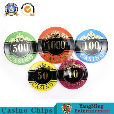 comprar 50m m Crystal Acrylic Chips Set Texas los sostienen los microprocesadores plásticos de sellado calientes Fabricación en línea