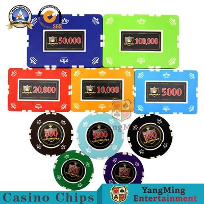 comprar 25g 760 PC Clay Frosted Sticker Casino Poker Chip Set Fabricación en línea